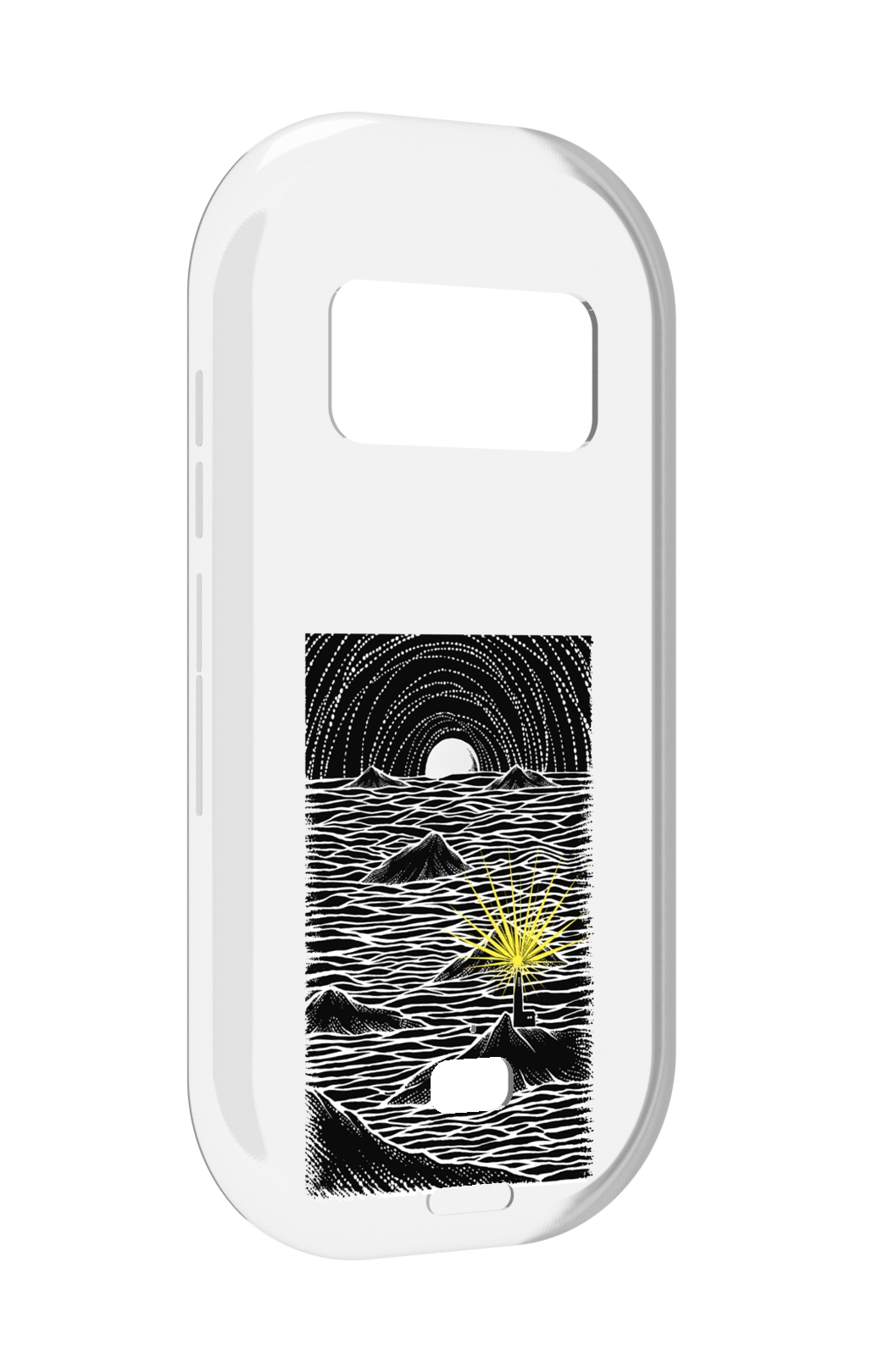 

Чехол MyPads маяк в черно белом море для UleFone Armor 15, Прозрачный, Tocco