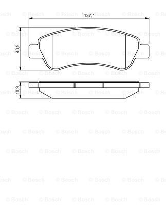 

Комплект тормозных колодок BOSCH 0986495254