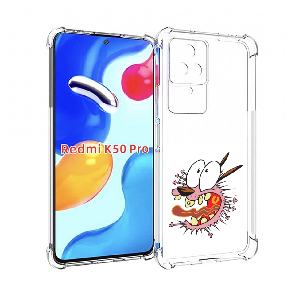 

Чехол MyPads испуганный бобик для Xiaomi Redmi K50 / K50 Pro, Прозрачный, Tocco