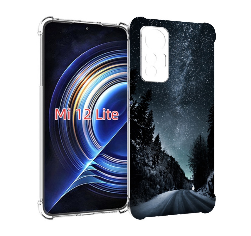 

Чехол MyPads Ночной-лес для Xiaomi 12 Lite, Прозрачный, Tocco