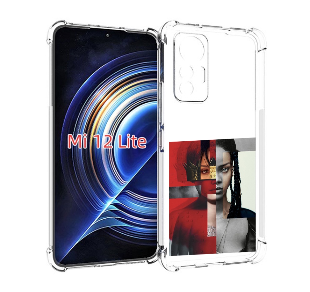 

Чехол MyPads Обложка-Рианна для Xiaomi 12 Lite, Прозрачный, Tocco