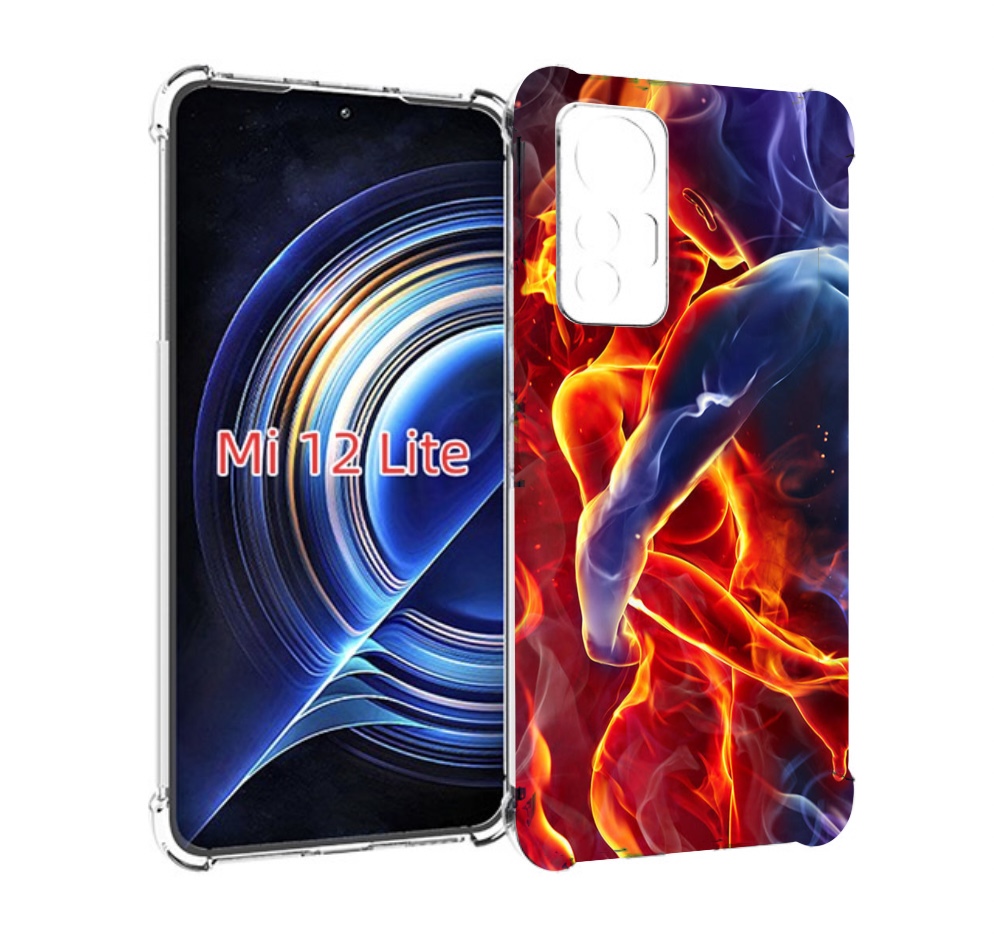 

Чехол MyPads Огонь-вода для Xiaomi 12 Lite, Прозрачный, Tocco