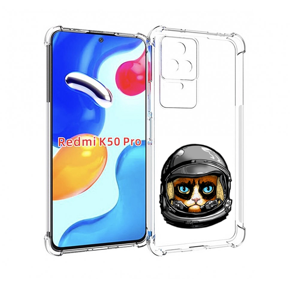 

Чехол MyPads кот космонавт для Xiaomi Redmi K50 / K50 Pro, Прозрачный, Tocco