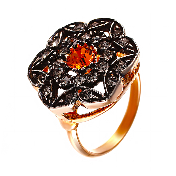 

Кольцо из серебра р. 18 Element47 00379_001_YG, фианит, 00379_001_YG