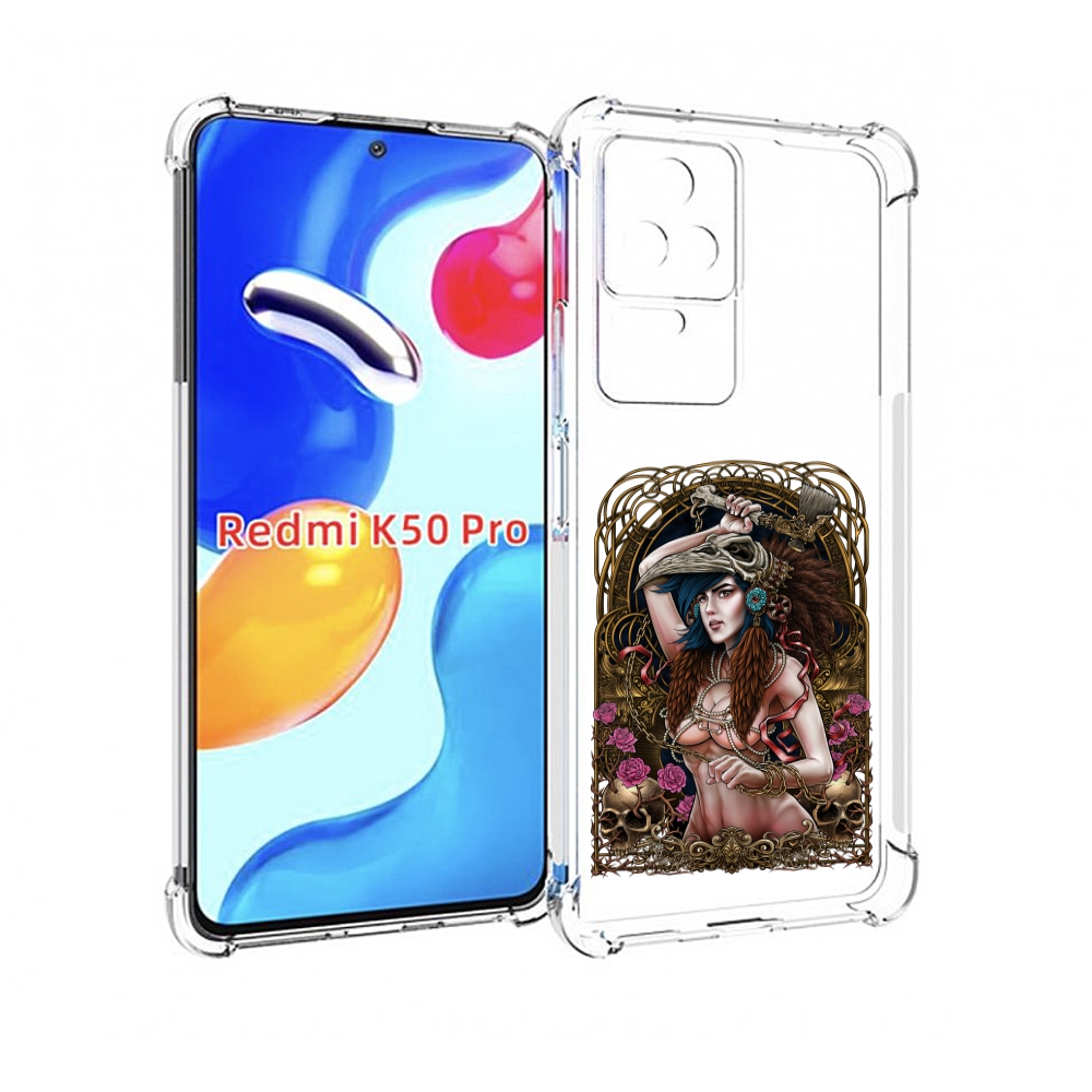 

Чехол MyPads красивая девушка рисунок для Xiaomi Redmi K50 / K50 Pro, Прозрачный, Tocco