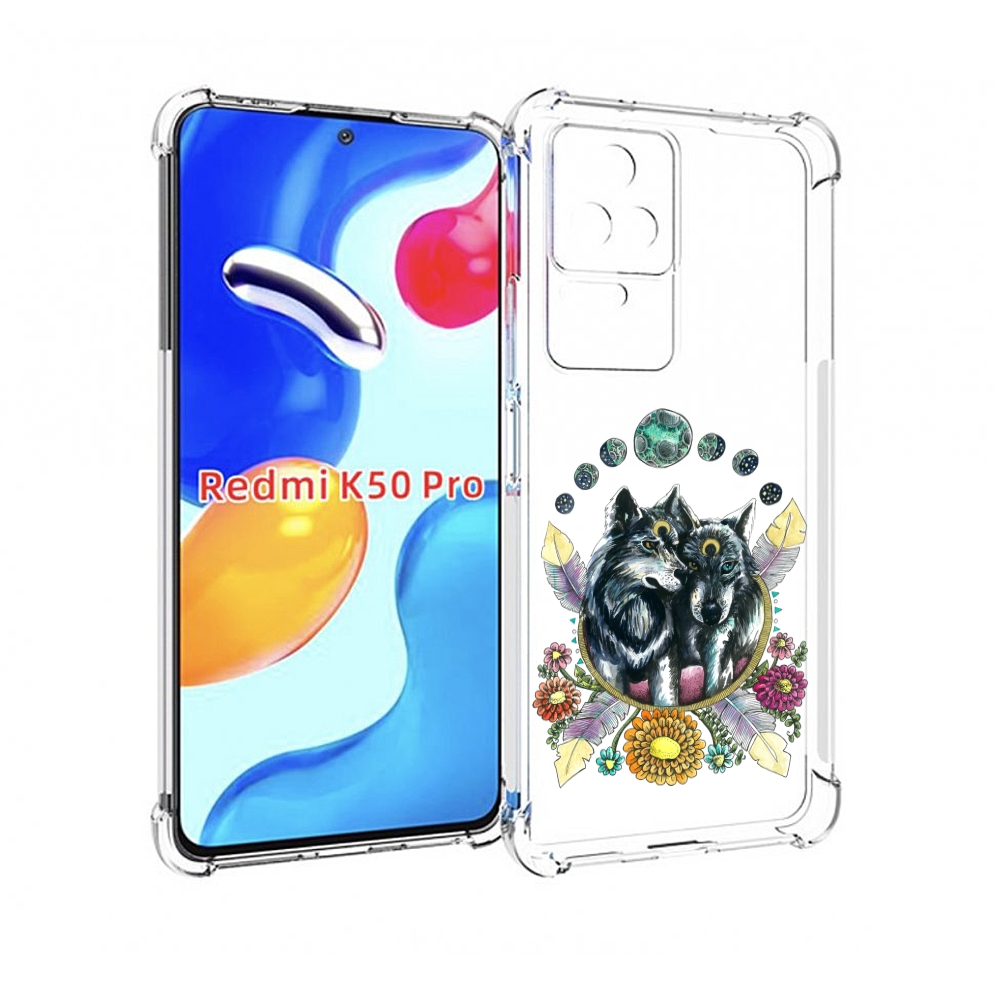 

Чехол MyPads красивые волки абстракция для Xiaomi Redmi K50 / K50 Pro, Прозрачный, Tocco