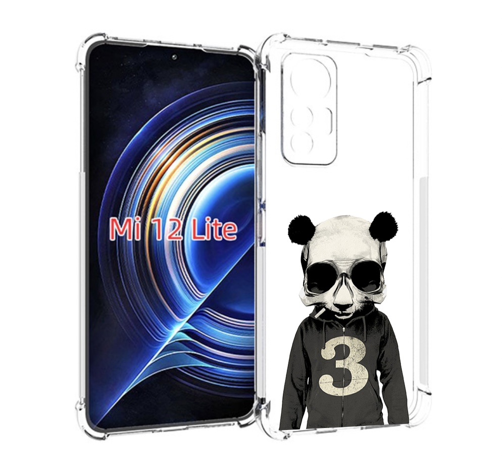 

Чехол MyPads Панда-в-костюме для Xiaomi 12 Lite, Прозрачный, Tocco