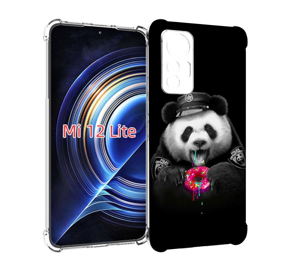 

Чехол MyPads Панда-с-пончиком для Xiaomi 12 Lite, Прозрачный, Tocco