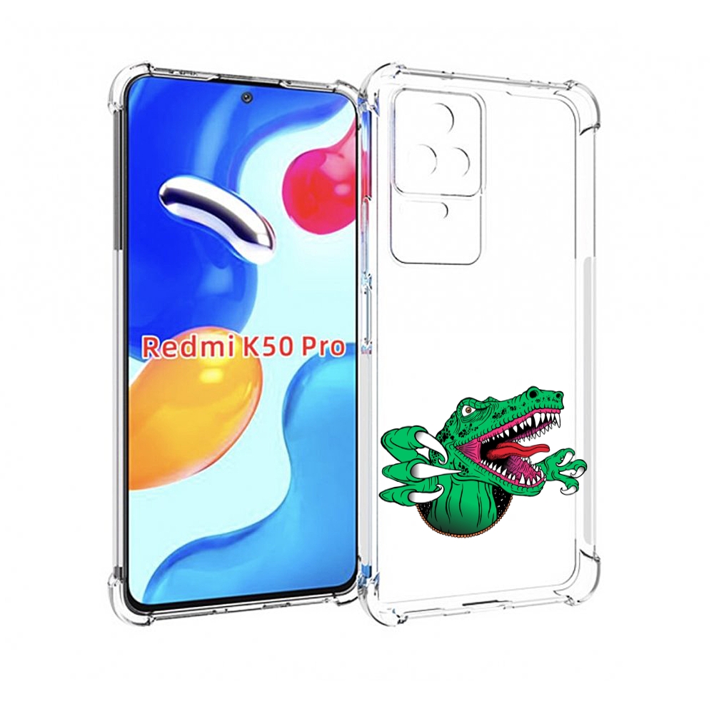 

Чехол MyPads крокодил для Xiaomi Redmi K50 / K50 Pro, Прозрачный, Tocco