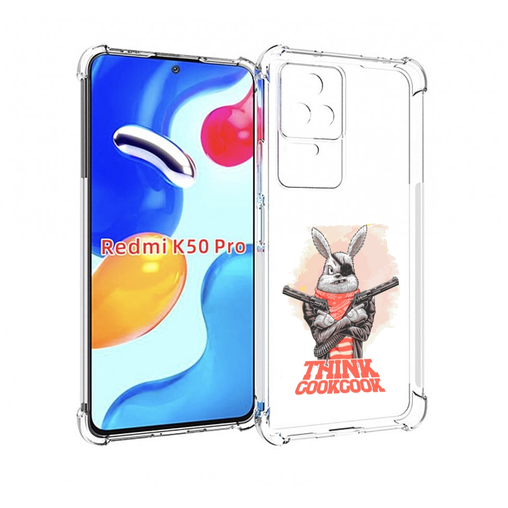 

Чехол MyPads кролик пират для Xiaomi Redmi K50 / K50 Pro, Прозрачный, Tocco