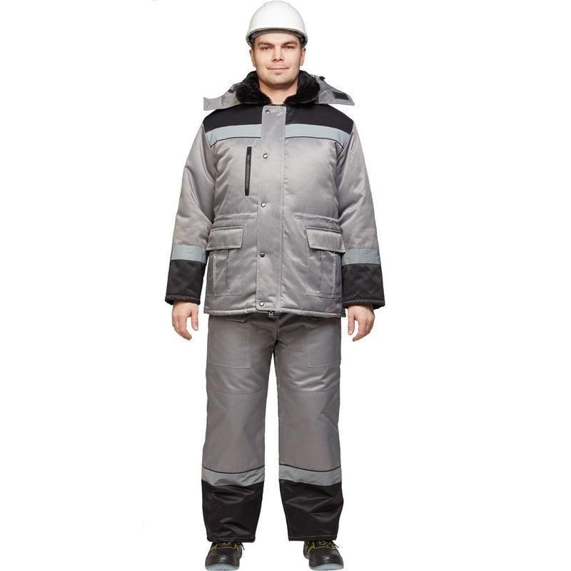 

Костюм рабочий NoBrand 829931-K черный/серый 60-62, 170-176