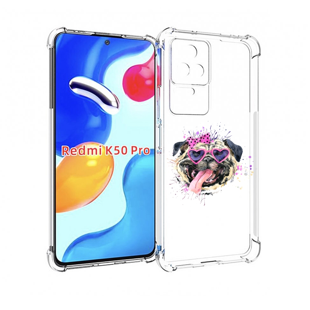 

Чехол MyPads Веселая собака для Xiaomi Redmi K50 / K50 Pro, Прозрачный, Tocco