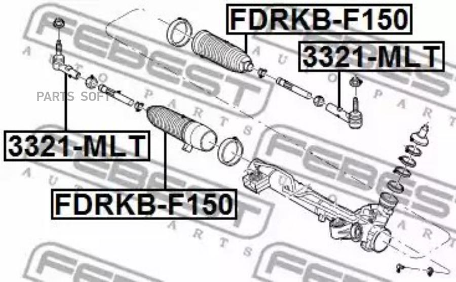

FEBECT FDRKB-F150 ПЫЛЬНИК РУЛЕВОЙ РЕЙКИ