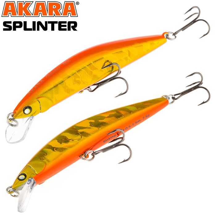 

Воблер Akara Splinter 65S 5 гр 1/6 oz 2,6 in A86, Разноцветный, Splinter
