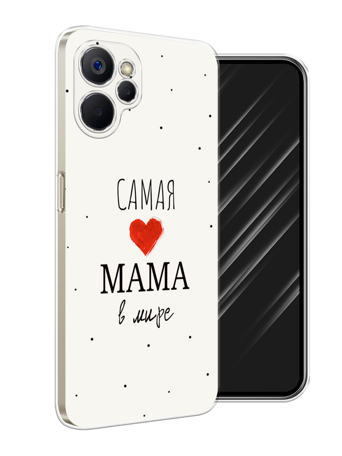 

Чехол Awog на Realme 9i 5G/10T 5G "Самая любимая мама", Красный;черный;бежевый, 2513950-6