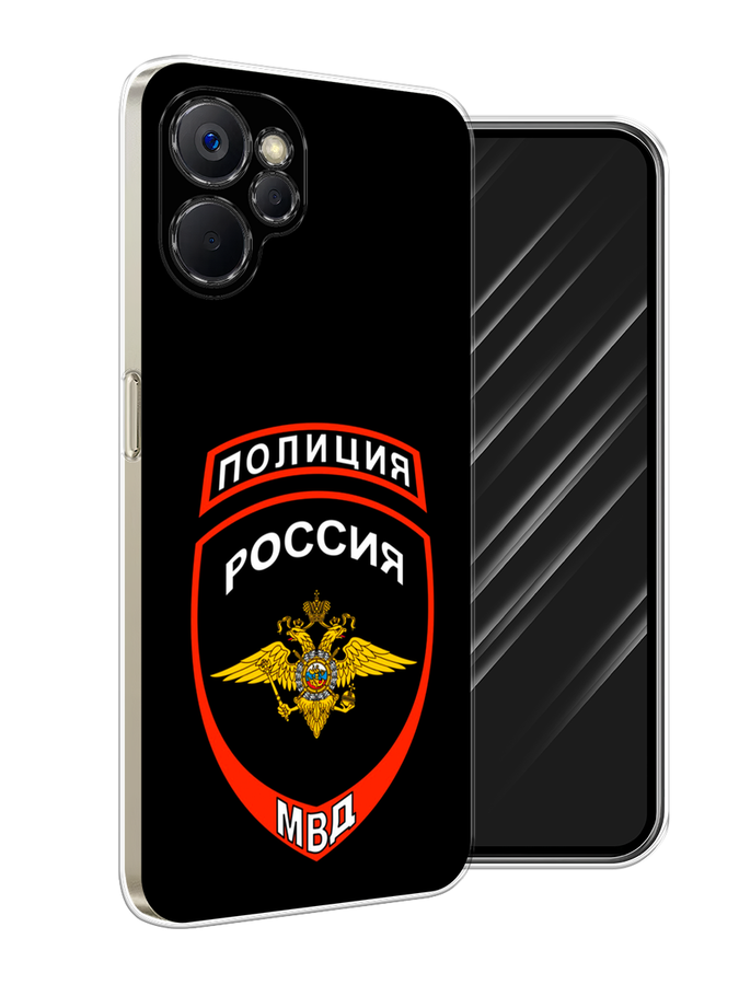 

Чехол Awog на Realme 9i 5G/10T 5G "Полиция шеврон", Черный;красный;белый, 2513950-5