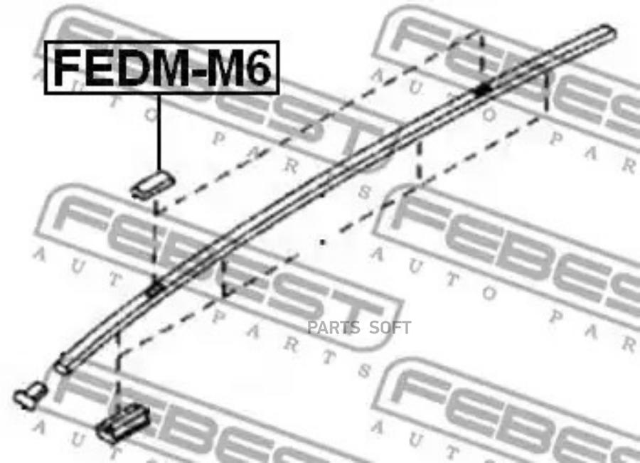 FEBECT FEDM-M6 Заглушка в молдинг крыши 500₽