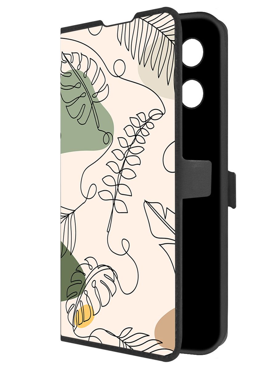 

Чехол-книжка Krutoff Eco Book для Tecno Camon 30S Линия весны (черный)