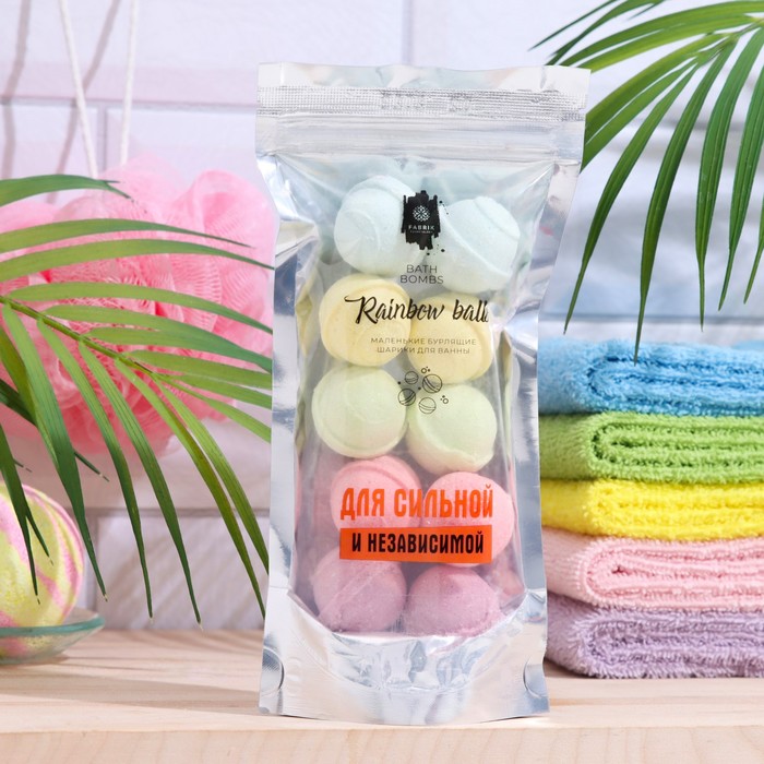 

Бомбочки для ванны Fabrik Cosmetology Rainbow balls Для сильной и независимой 150 г