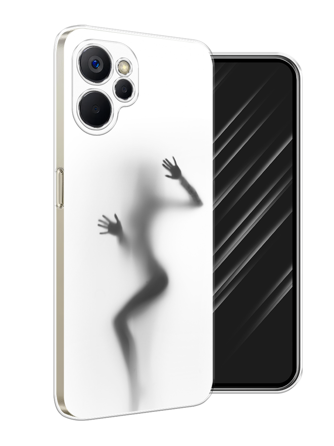 

Чехол Awog на Realme 9i 5G/10T 5G "Девушка в душе", Серый;белый;черный, 2513950-7