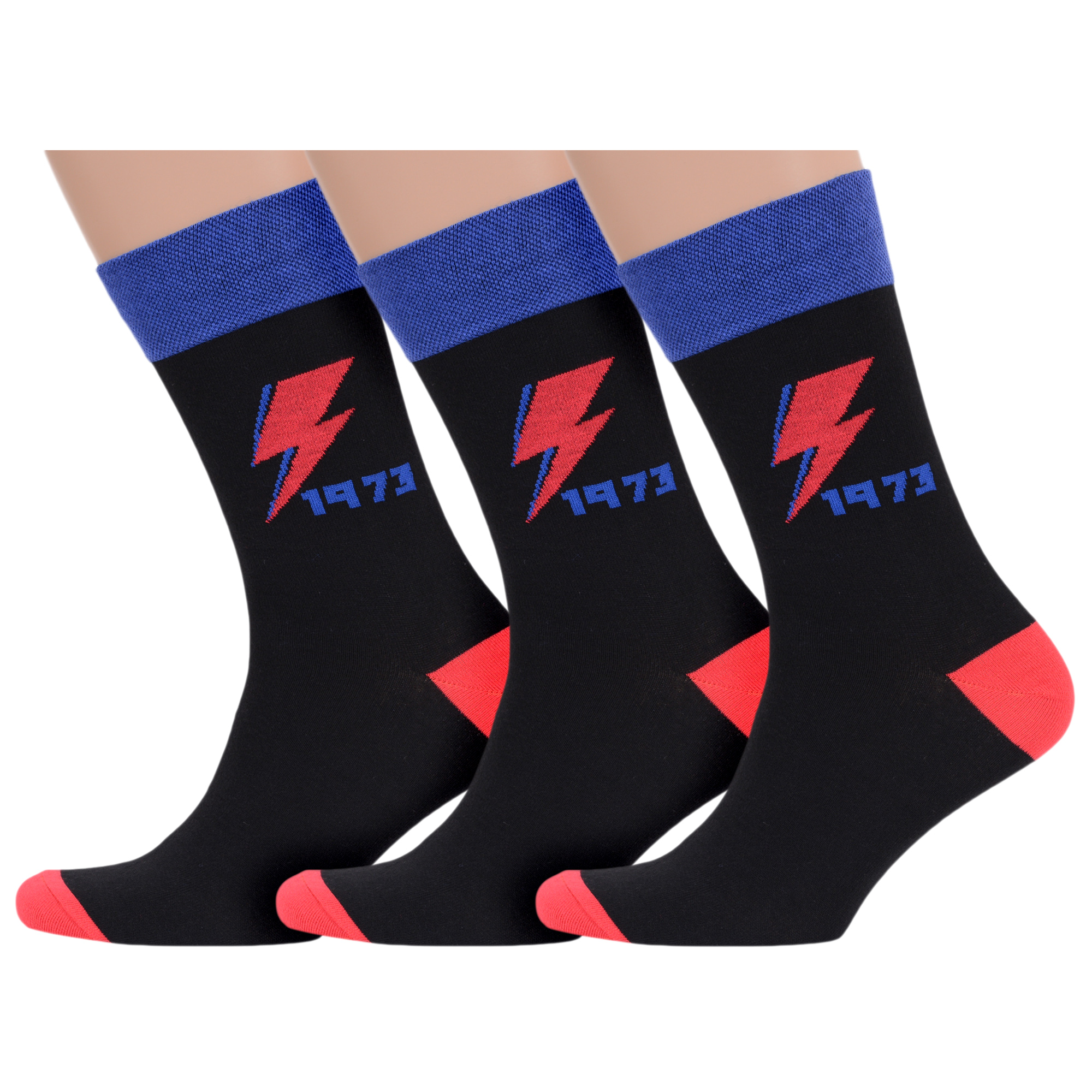 

Комплект носков мужских MoscowSocksClub msk3-М44 разноцветных 25, msk3-М44