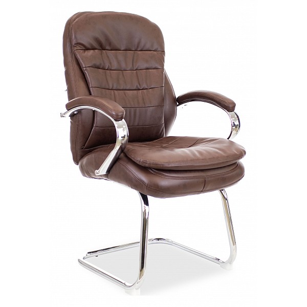 фото Офисный стул everprof valencia cf ep-valencia cf pu, серый/коричневый