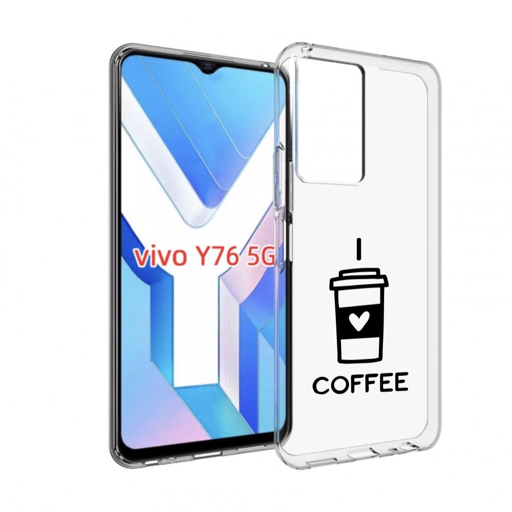 

Чехол MyPads Я люблю кофе для Vivo Y76 5G, Прозрачный, Tocco
