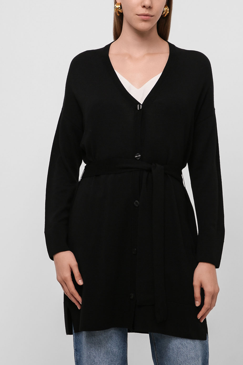 

Кардиган женский Essentials by Stockmann 2108 ADELE черный M, 2108 ADELE
