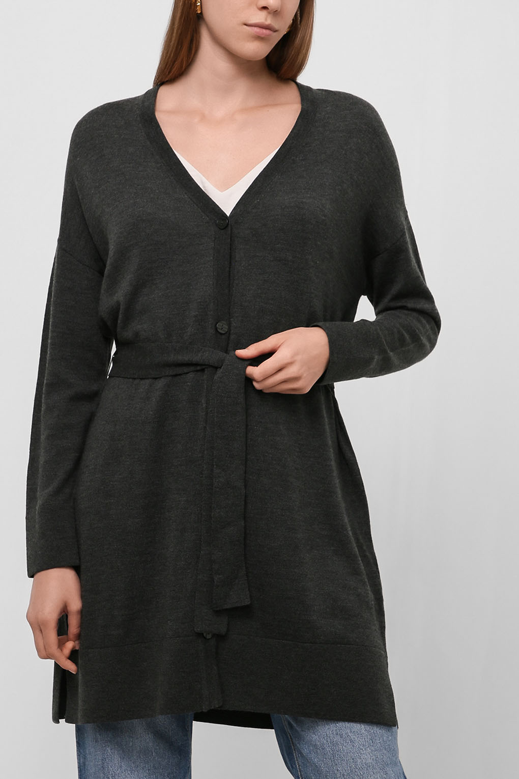 

Кардиган женский Essentials by Stockmann 2108 ADELE хаки M, 2108 ADELE