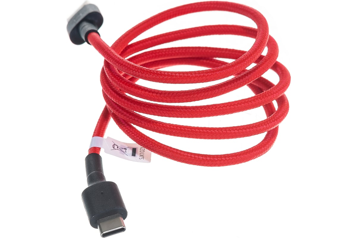 

Кабель Xiaomi Mi Braided USB - Type-C, 3 А, 1 м, красный (Sjx10zm), Mi Braided