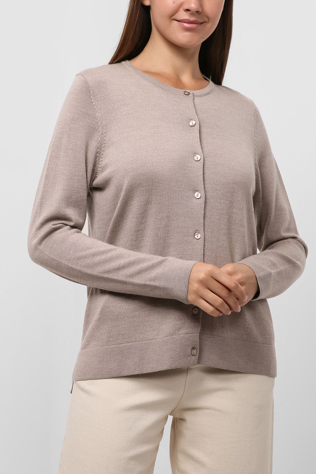 

Кардиган женский Essentials by Stockmann 2108 AMELIA бежевый L, 2108 AMELIA