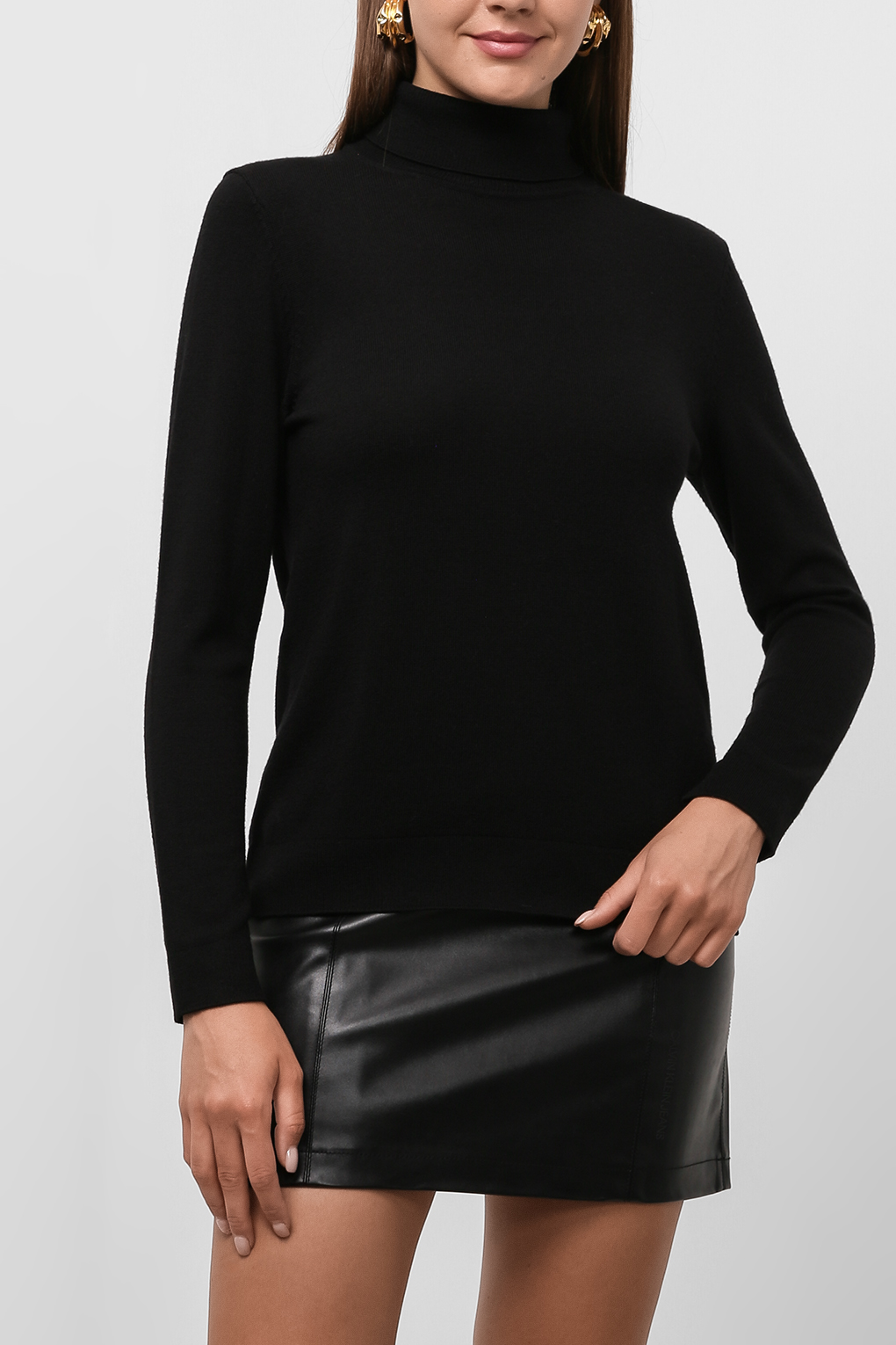 

Водолазка женская Essentials by Stockmann 2108 AUDREY черная XS, 2108 AUDREY