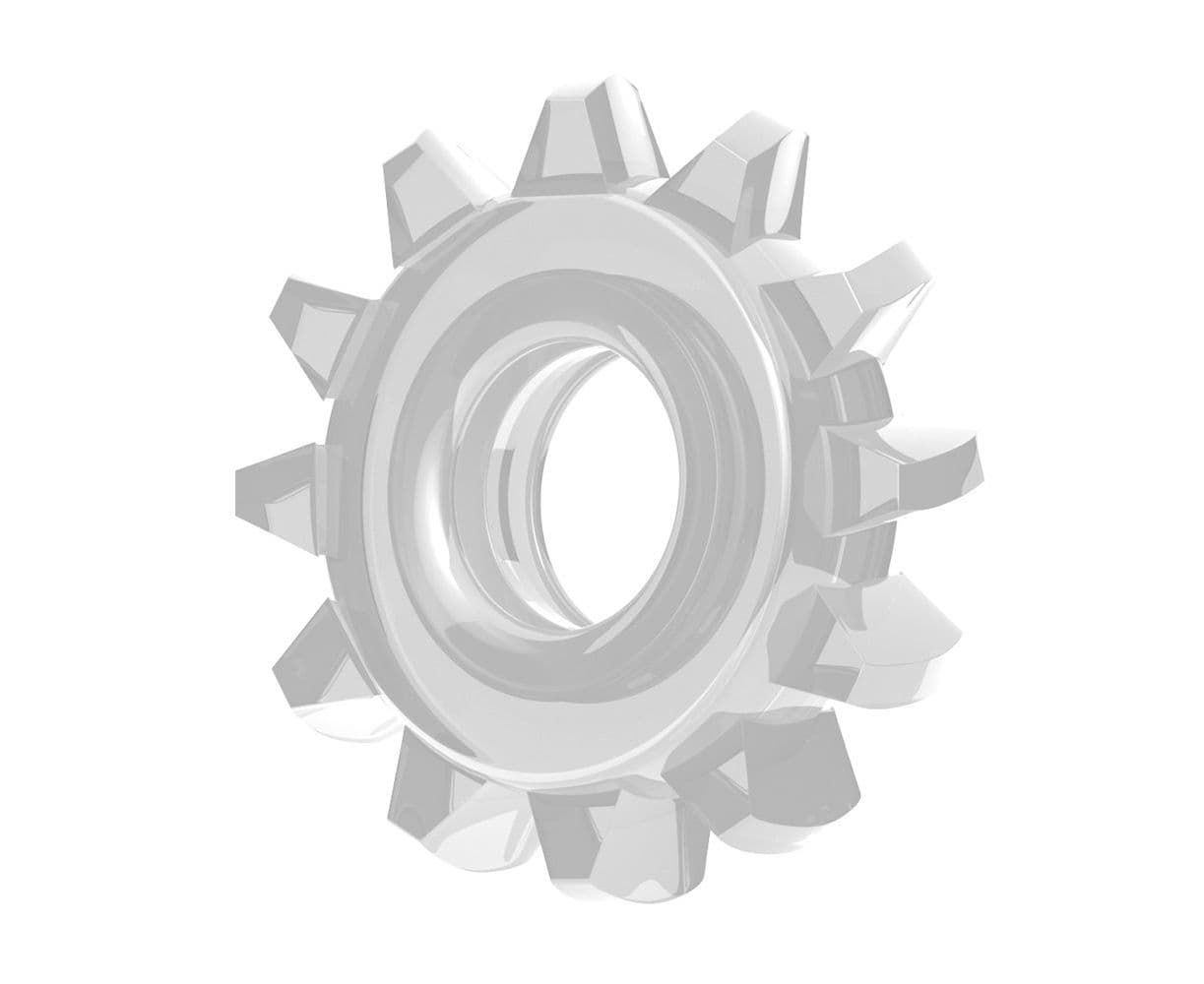 Прозрачное кольцо с лучиками POWER PLUS Cockring