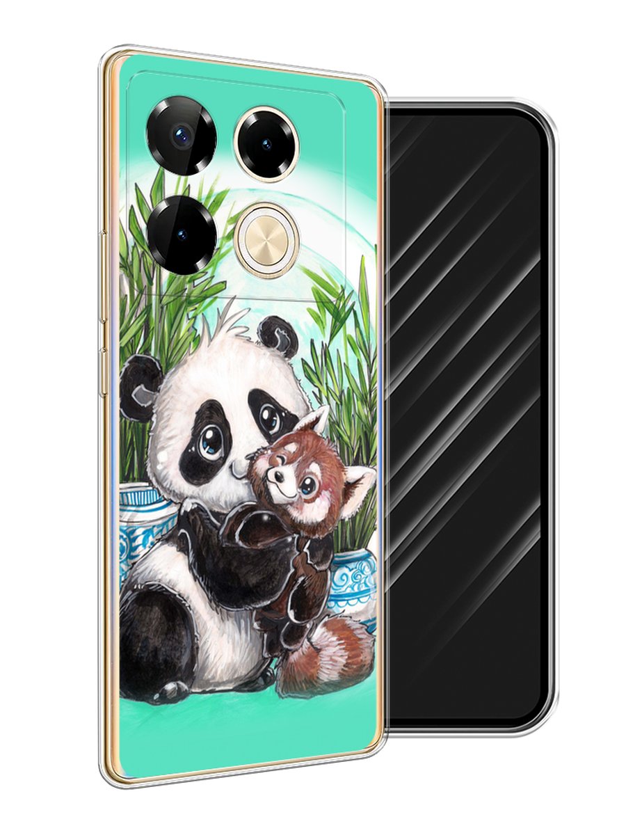 

Чехол Awog на Infinix Note 40 Pro "Друзья зверята", Бирюзовый;белый;черный, 3105750-1