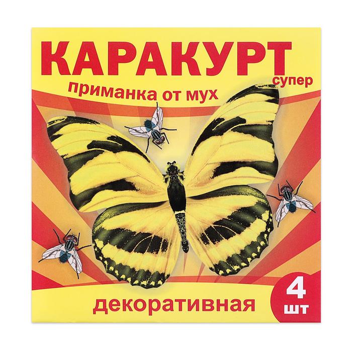 Стикер от мух Каракурт Супер Р00021544 4 шт.