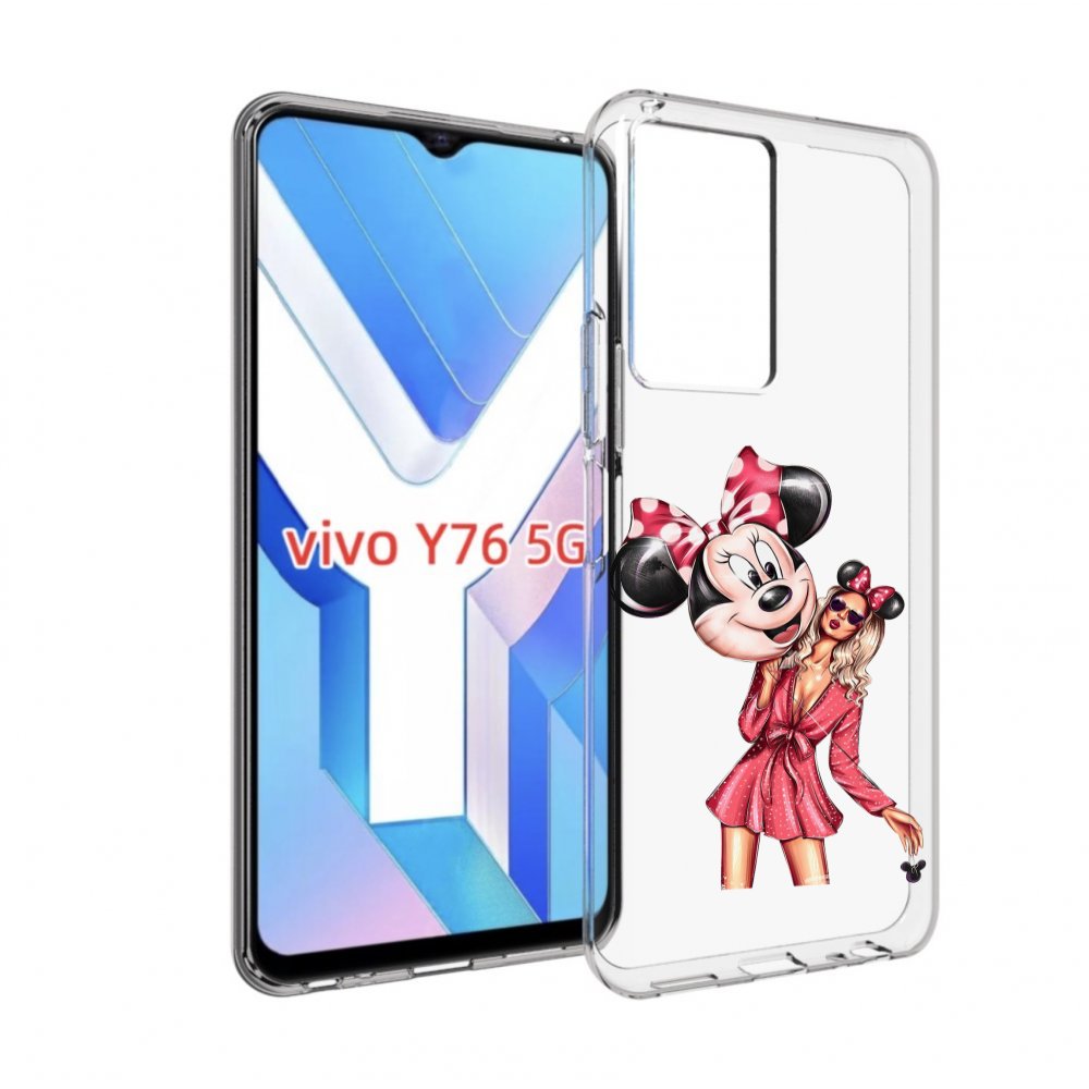 

Чехол MyPads девушка-с-шариком женский для Vivo Y76 5G, Прозрачный, Tocco