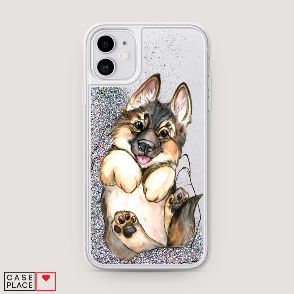 

Чехол Awog на Apple iPhone 11 / Айфон 11 "Овчарка в ладошках", Разноцветный, 12191-1