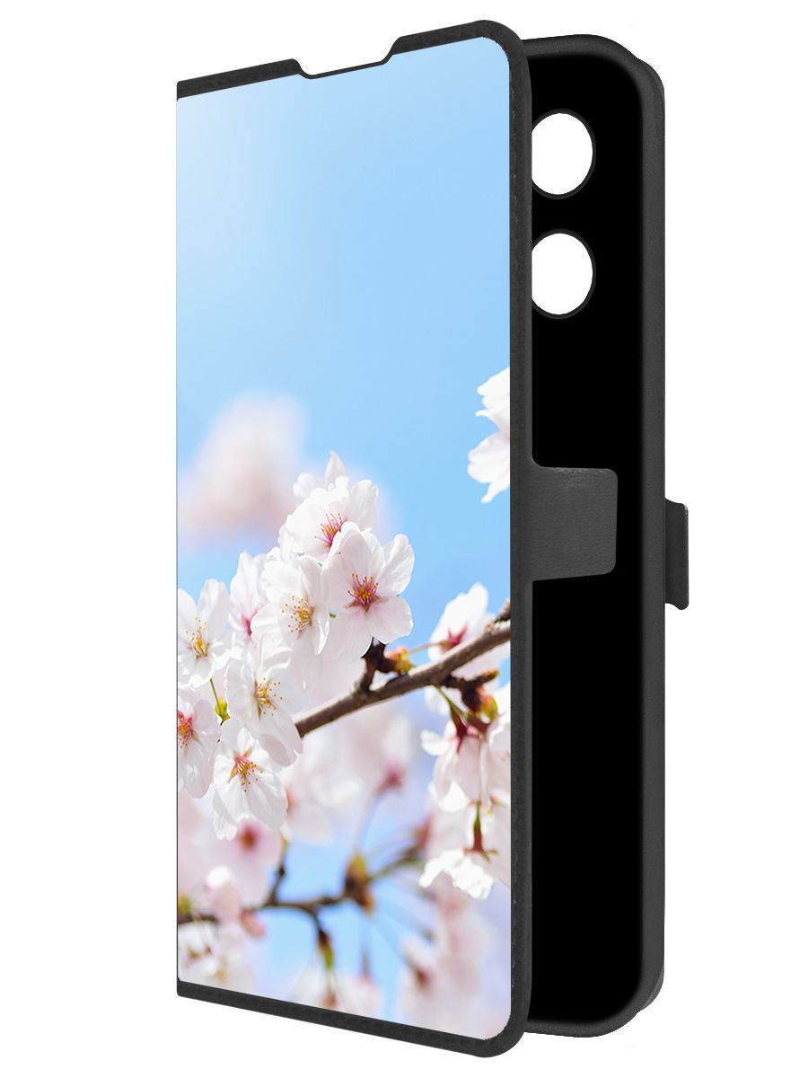 

Чехол-книжка Krutoff Eco Book для Tecno Camon 30S Цветение (черный)