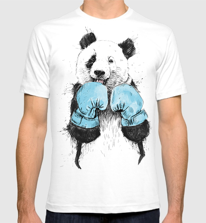 фото Футболка мужская панда боксер dream shirts белая s