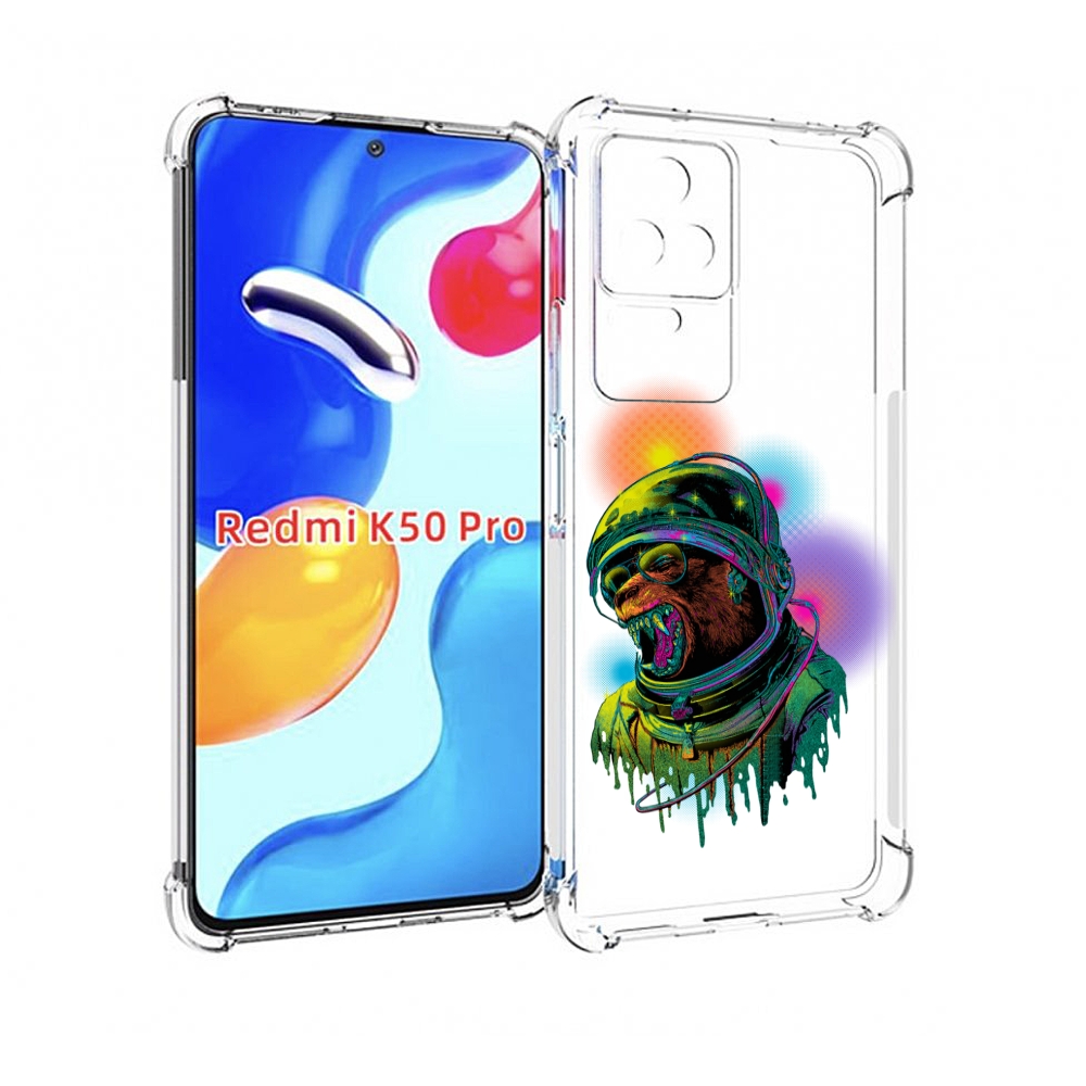 

Чехол MyPads медведь космонавт для Xiaomi Redmi K50 / K50 Pro, Прозрачный, Tocco