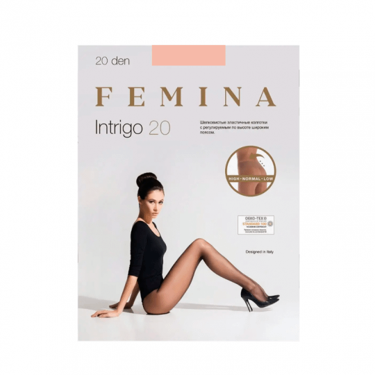 

Колготки женские FEMINA коричневые 4, Коричневый
