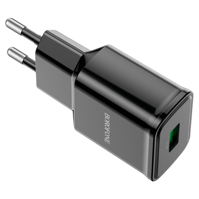 

Сетевое зарядное устройство BOROFONE BA59A 1USB 3.0A QC3.0 Micro USB Black