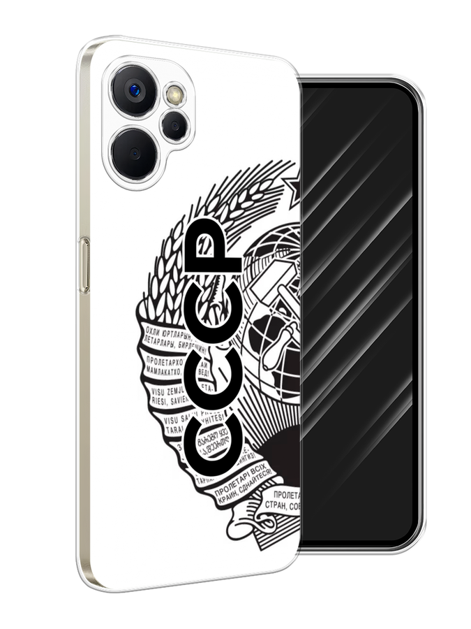 

Чехол Awog на Realme 9i 5G/10T 5G "Герб СССР", Черный;серый;белый, 2513950-10