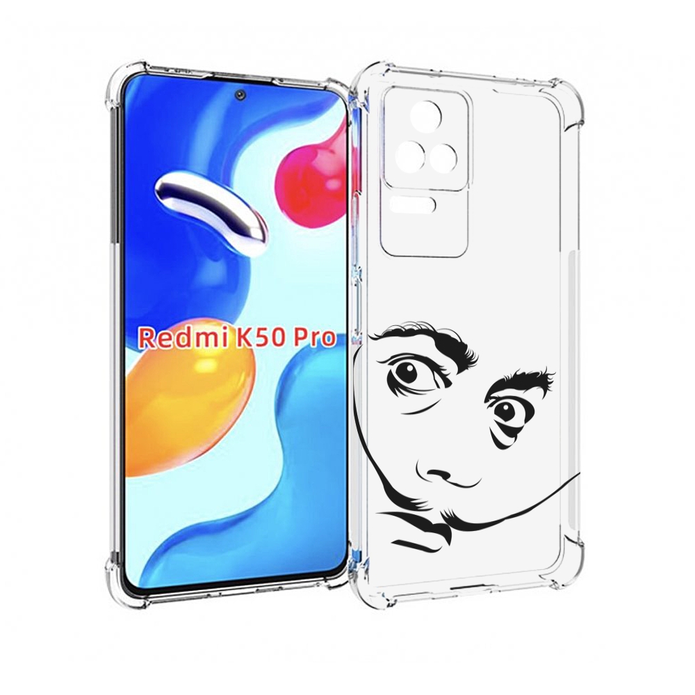 

Чехол MyPads мужчина с длинными усами для Xiaomi Redmi K50 / K50 Pro, Прозрачный, Tocco