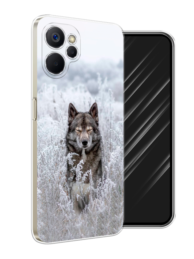 

Чехол Awog на Realme 9i 5G/10T 5G "Волк в поле", Белый;черный, 2513950-1