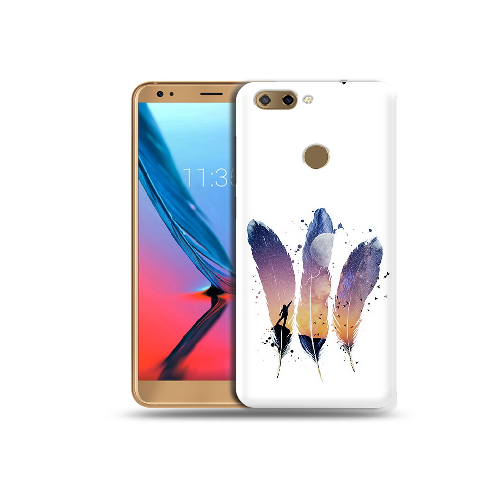 Чехол MyPads Tocco для ZTE Blade V9 небесные перья (PT106427.464.519)