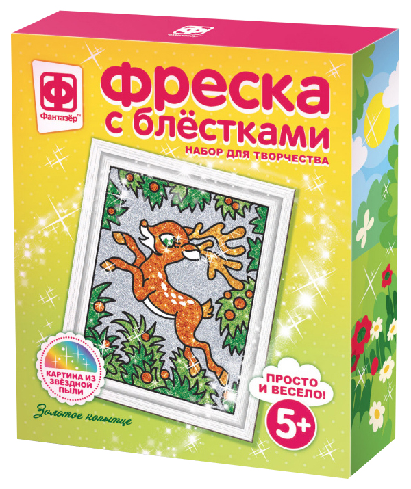 

Книга Фреска с блестками "Олень"