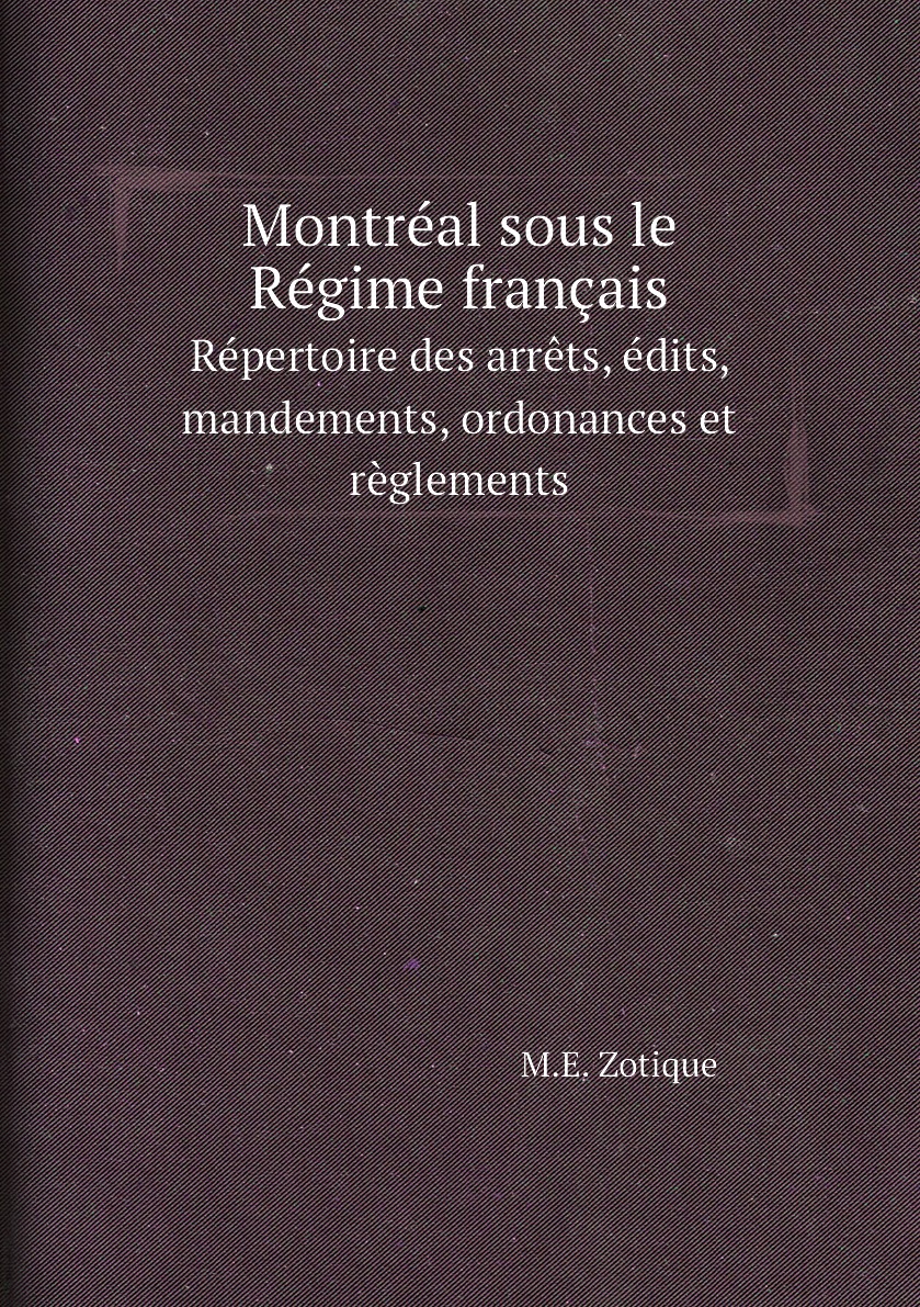 

Montreal sous le Regime francais