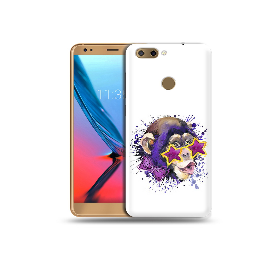 

Чехол MyPads Tocco для ZTE Blade V9 обезьяна в очках (PT106427.464.524), Прозрачный, Tocco