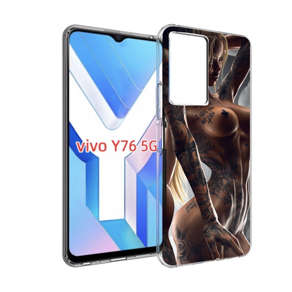 

Чехол MyPads девушки-инь-и-янь-в-татуировках для Vivo Y76 5G, Прозрачный, Tocco